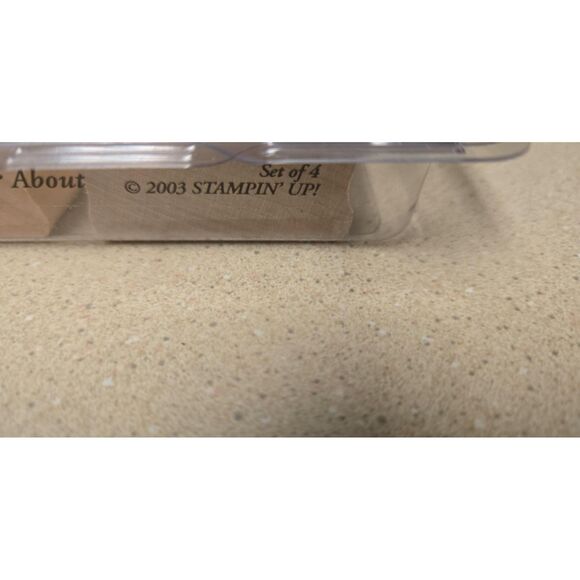 Stampin up Around And About Rubber Stamp  Set of 4  2003 - Picture 4 of 5